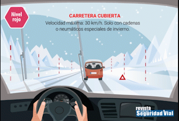 Conducir con nieve o hielo
