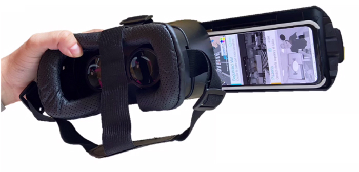 Gafas con app de realidad virtual para entrenar situaciones de seguridad vial