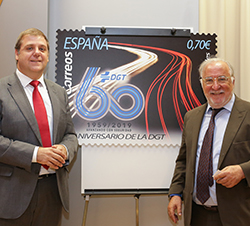Presentación del sello por el 60 aniversario de la DGT