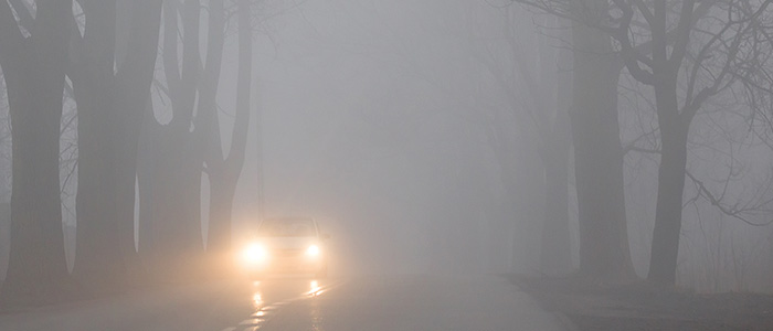 Conducir con niebla grande
