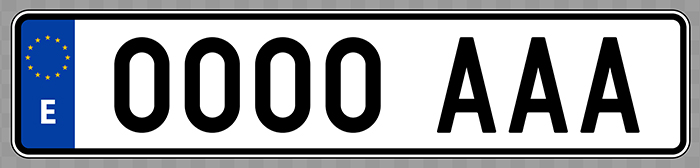 La matrícula de un coche está formada por una serie de números y letras que sirven para identificar un coche en concreto