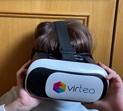 Gafas de realidad virtual con app de seguridad vial para autismo