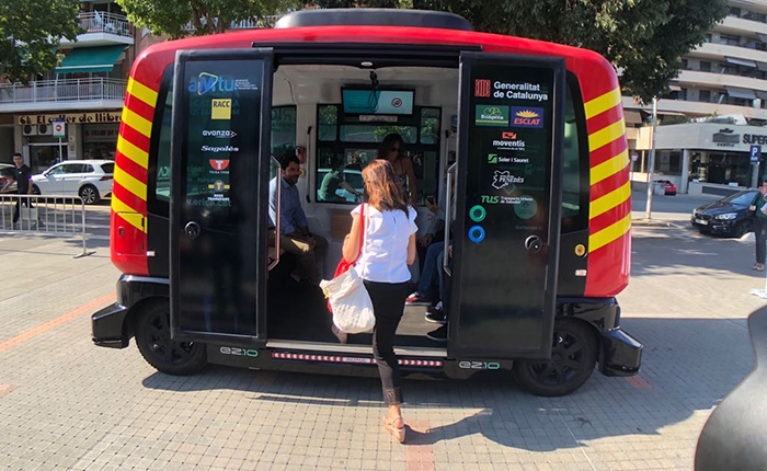El autobús sin conductor llega a España