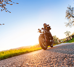 Ir en moto en verano