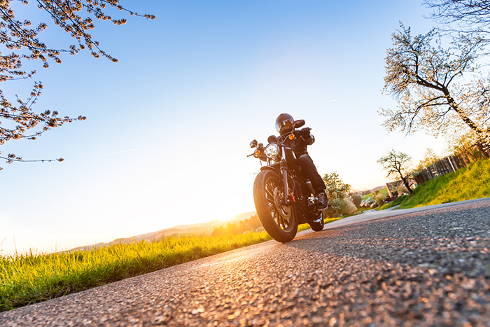Ir en moto en verano