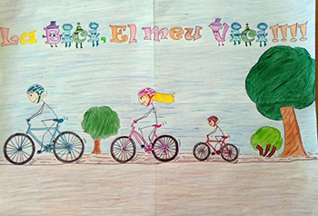 Los niños celebran el Día Mundial de la Bicicleta