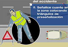 En caso de accidente, PAS: Proteger, Avisar y Socorrer
