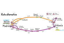 2017 Madrid-Valencia y Castellón: rutas y sus alternativas