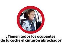 ¿Tienen todos los ocupantes de su coche el cinturón abrochado?