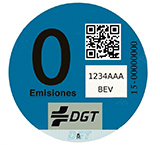 La DGT envía distintivos a los propietarios de vehículos eléctricos