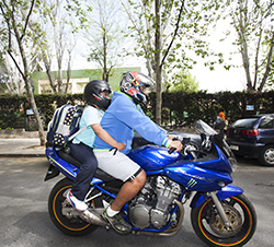 Consejos para viajar con niño en moto