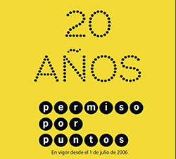 20 aniversario del permiso por puntos