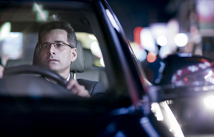 Salud vial visión nocturna