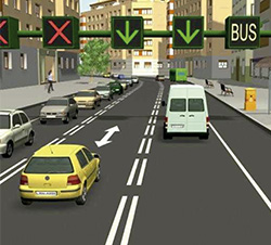 Carril reversible