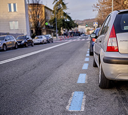 Marcas viales estacionamiento