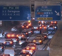Distancia atasco