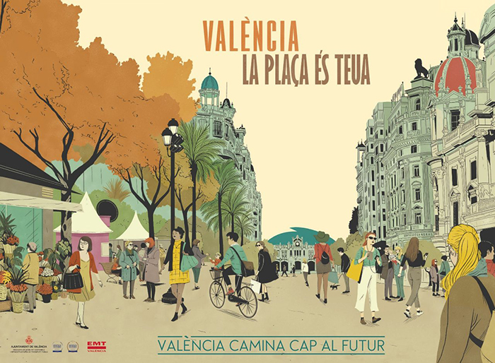 La candidatura de Valencia, titulada La Ciudad de las Plazas