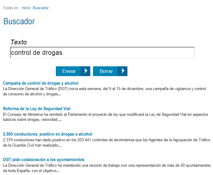 Imagen con los resultados de la búsqueda.